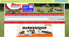 Desktop Screenshot of boerger-motorgeraete.eu